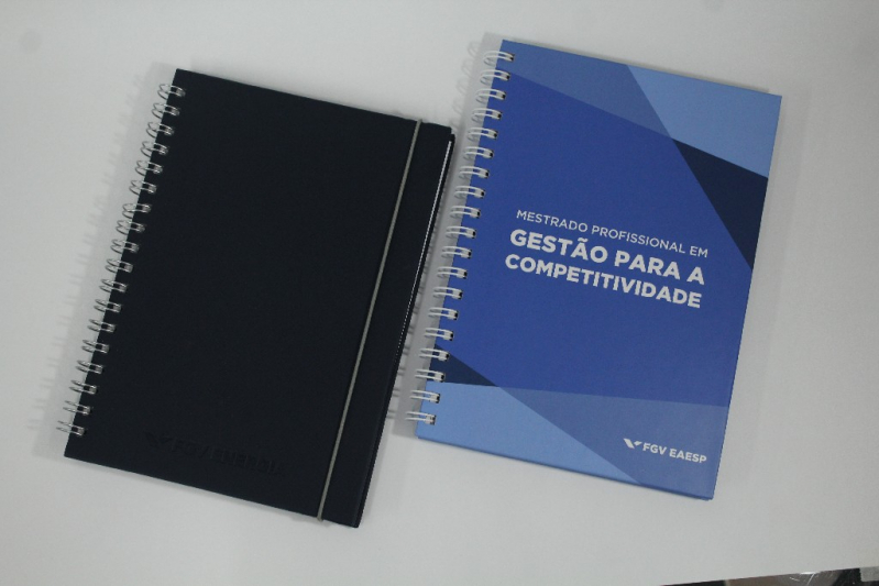 Caderno Personalizado Empresa Preço Vila Mariana - Cadernos Personalizados para Empresas Interior SP