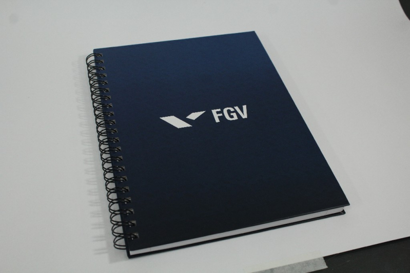 Caderno Personalizado para Empresas Valor Tatuapé - Caderno Empresarial Personalizado Interior SP