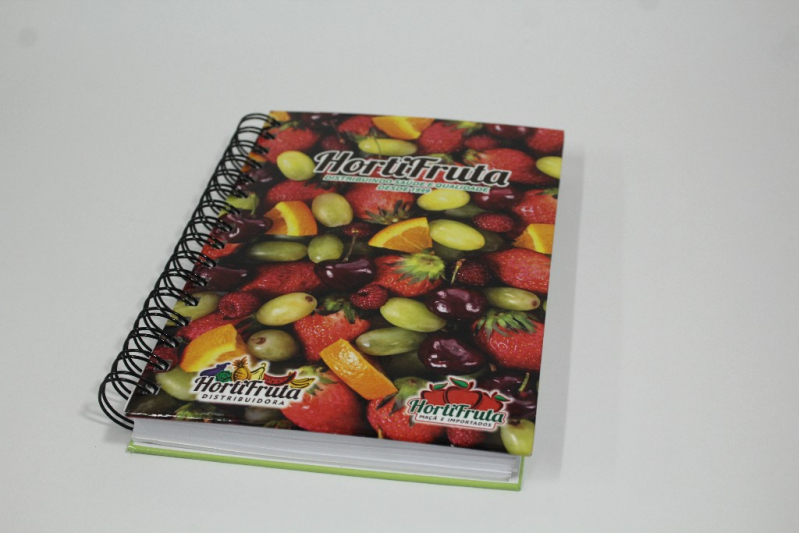 Caderno Personalizado para Empresas Vila Esperança - Caderno Personalizado Empresa Litoral SP