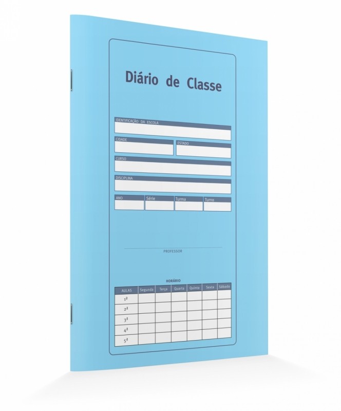 Diário de Classe Anual Preço Indianópolis - Diário de Classe Azul