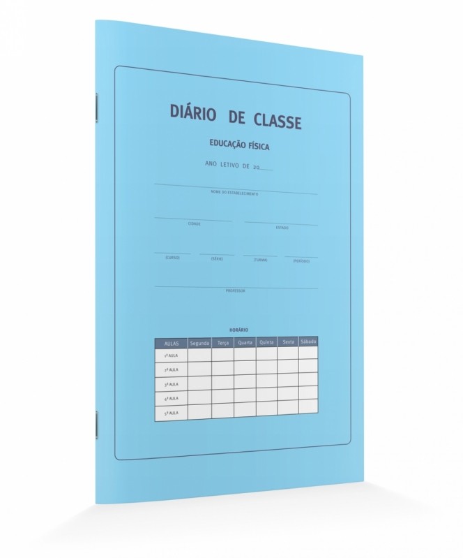 Diário de Classe Bimestral Vila Nova Conceição - Diário de Classe Azul