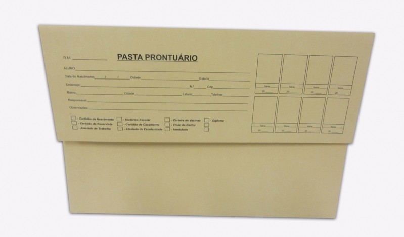 Onde Comprar Pasta Prontuário Personalizada Alto de Pinheiros - Pasta Prontuário Personalizada