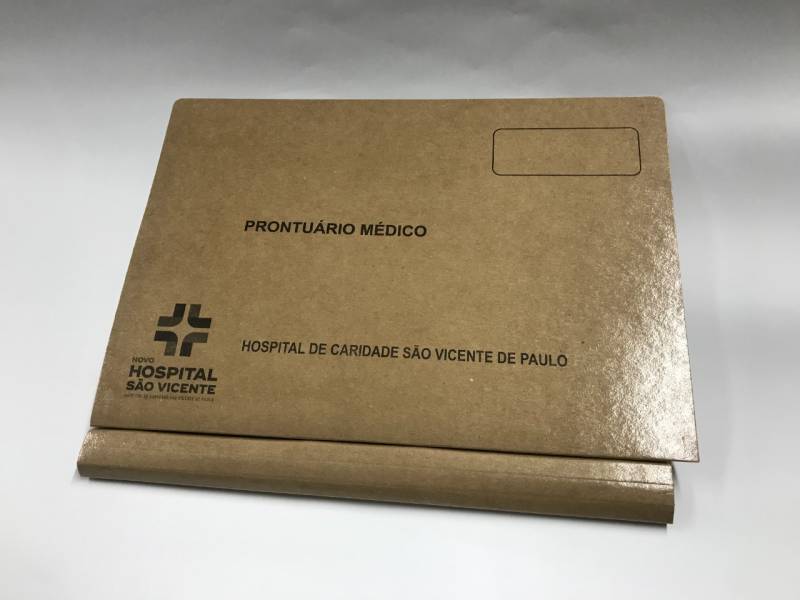 Pasta para Prontuário de Hospital Valores Vila Carrão - Pasta Prontuário Hospital